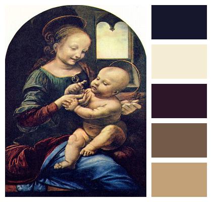 Leonardo Devinci The Virgin And The Child Mary And Jesus Image